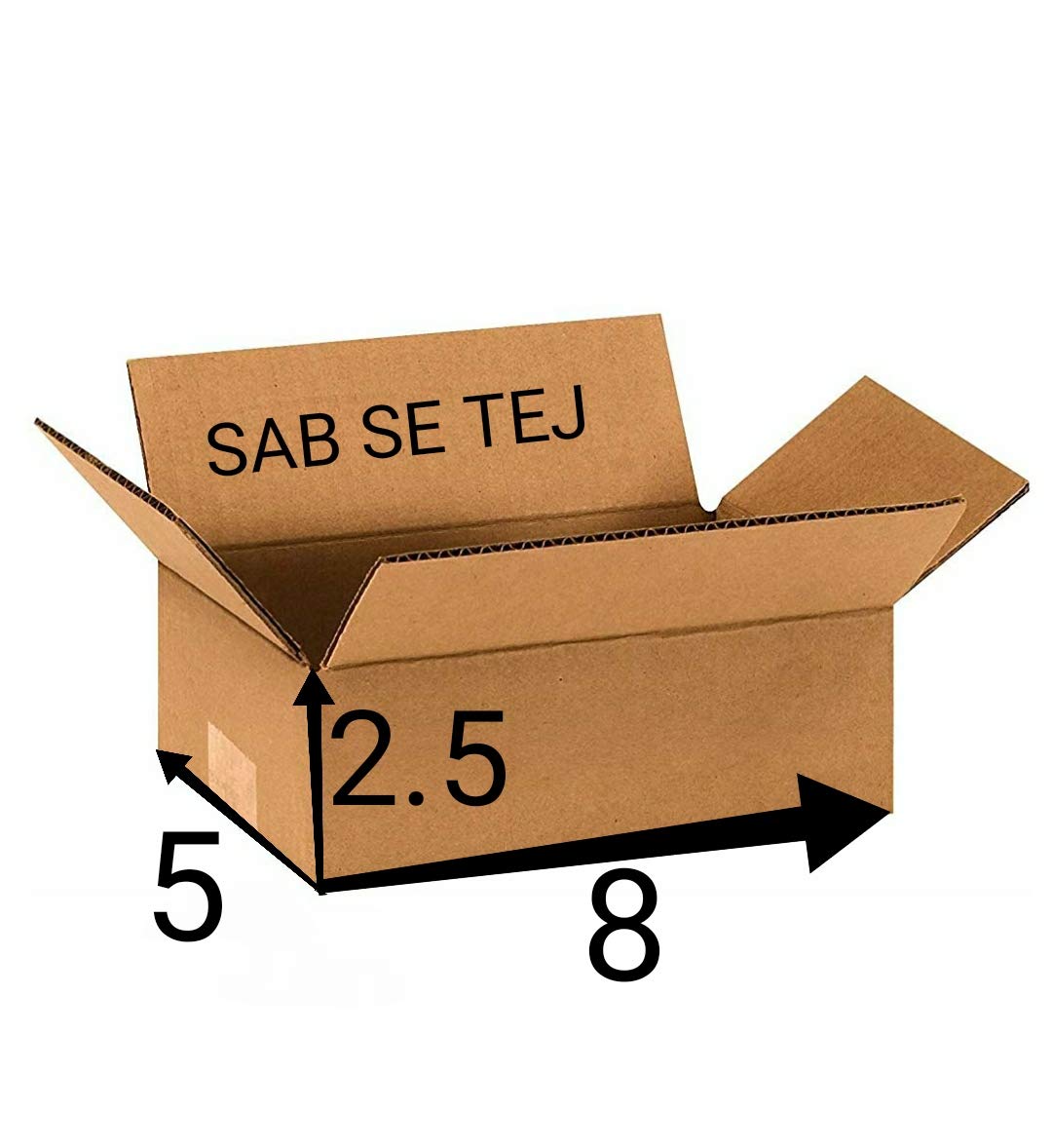 SAB SE TEJ 3 Ply Corrugated Orange Color Box/Shipping Boxes/Packaging Boxes (8 x 5 x 2.5 inch) (Pack of 50) (B07YWSTVG3) Amazon Price History, Amazon Price Tracker