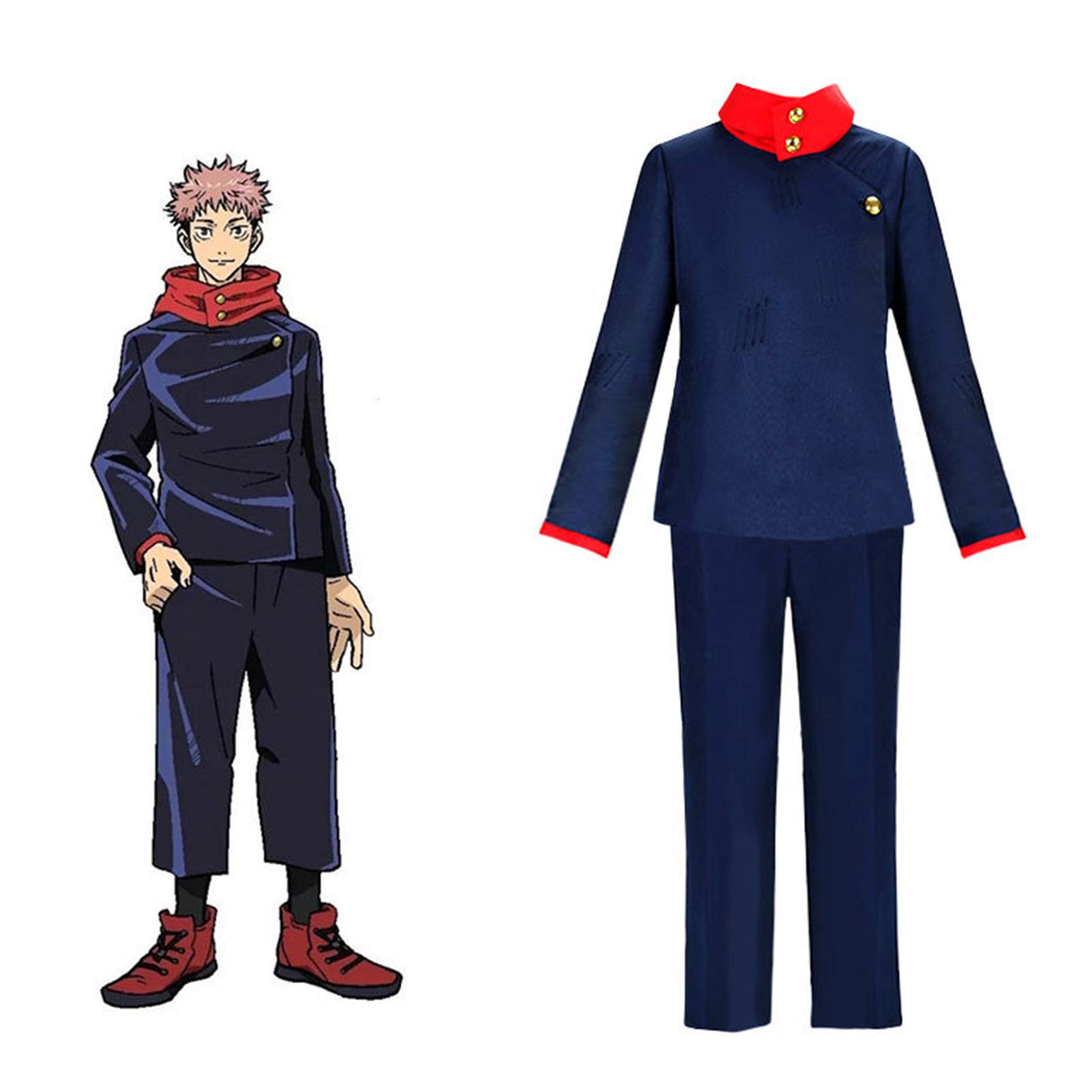 Jujutsu Kaisen Cosplay Costume Uniform Outfits Full Set Anime Characters Gojo Satoru Role-Playing Boys School Uniform Halloween Suit Anime Men Fancy Dress Carnival Party Outfits