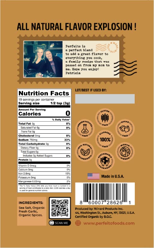 Miniatura 6 de PERFEITO Condimento de pescado brasileño orgánico para frotar mariscos  Sal natural de condimentos de mariscos con especias frescas y hierbas