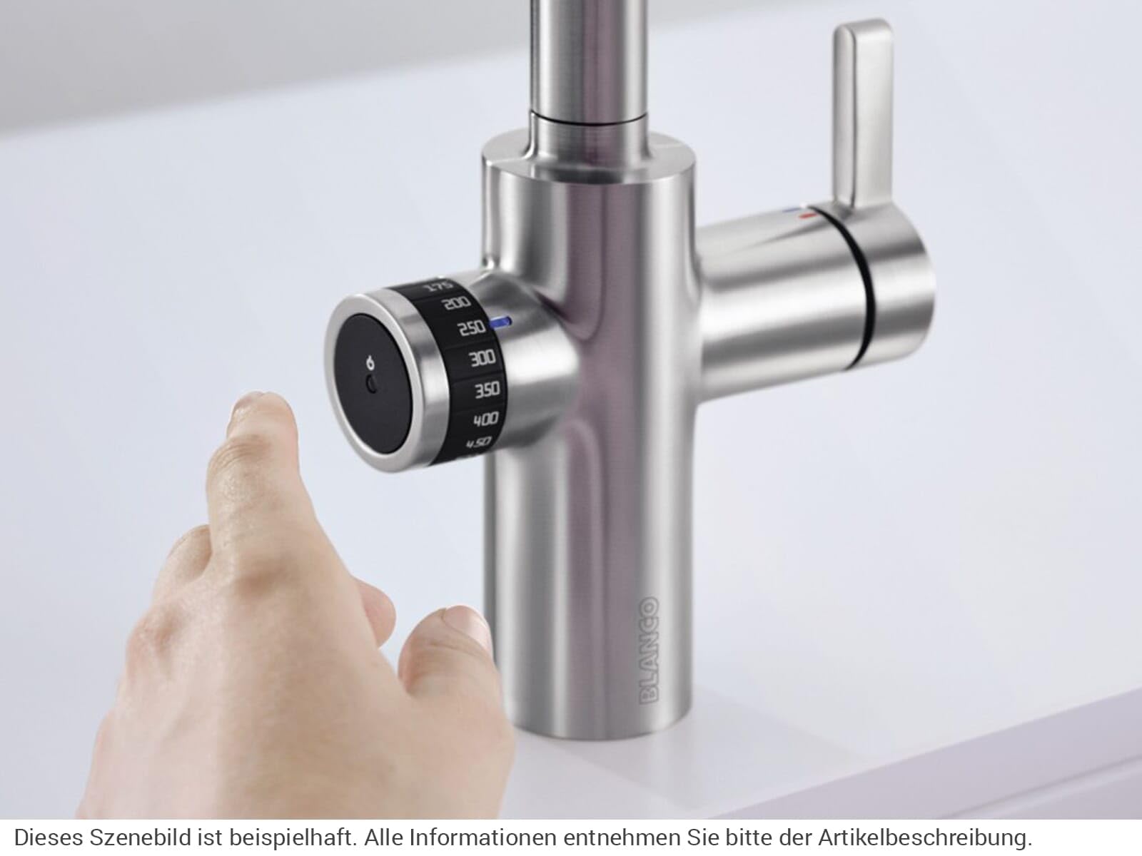 Blanco 525210 EVOL-S Volume Küchenarmatur mit Messbecherfunktion, 230 V, Chrom