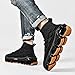 LZDZN Mens Boots For Men Chelsea Shoes High Top Sneakers Men's Black Size 9.5 Man Shoe Casual Fashion Sneaker