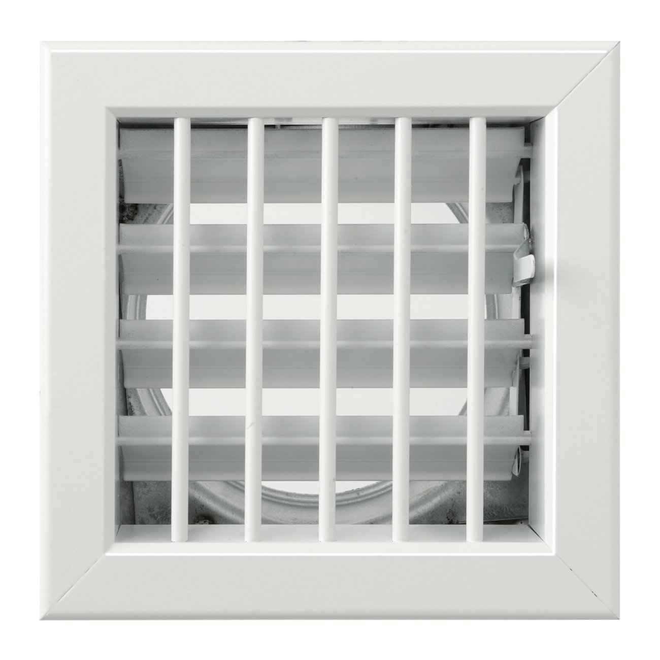 La Ventilazione GCSIB1615120 Griglia Incasso per Camini, Alluminio Verniciato Bianco, 160 x 150 mm