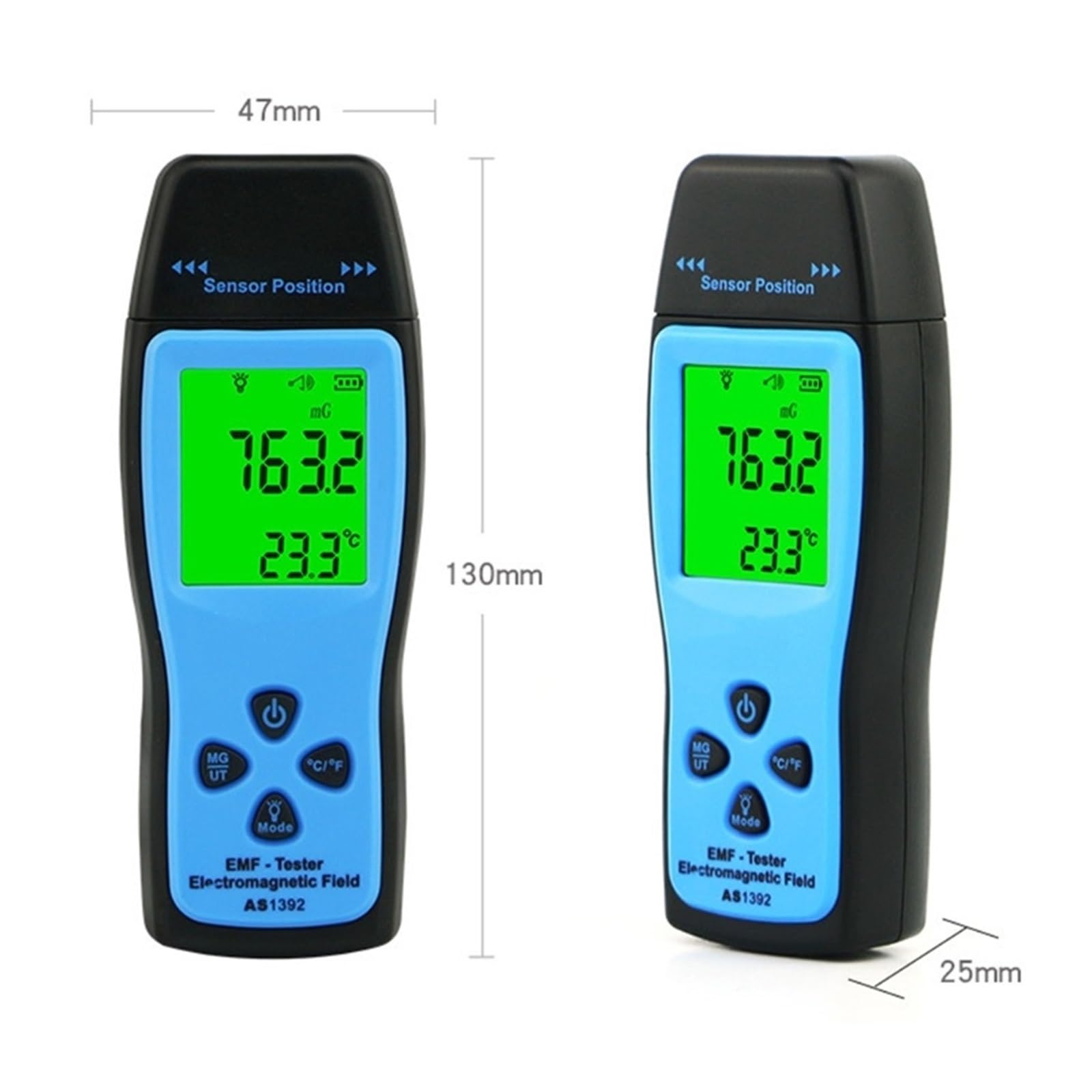 AS1392 miernik EMF LCD dozymetr promieniowania Mini Tester EMF detektor promieniowania pola elektromagnetycznego Tester dozymetru Tester monitora radioaktywnego