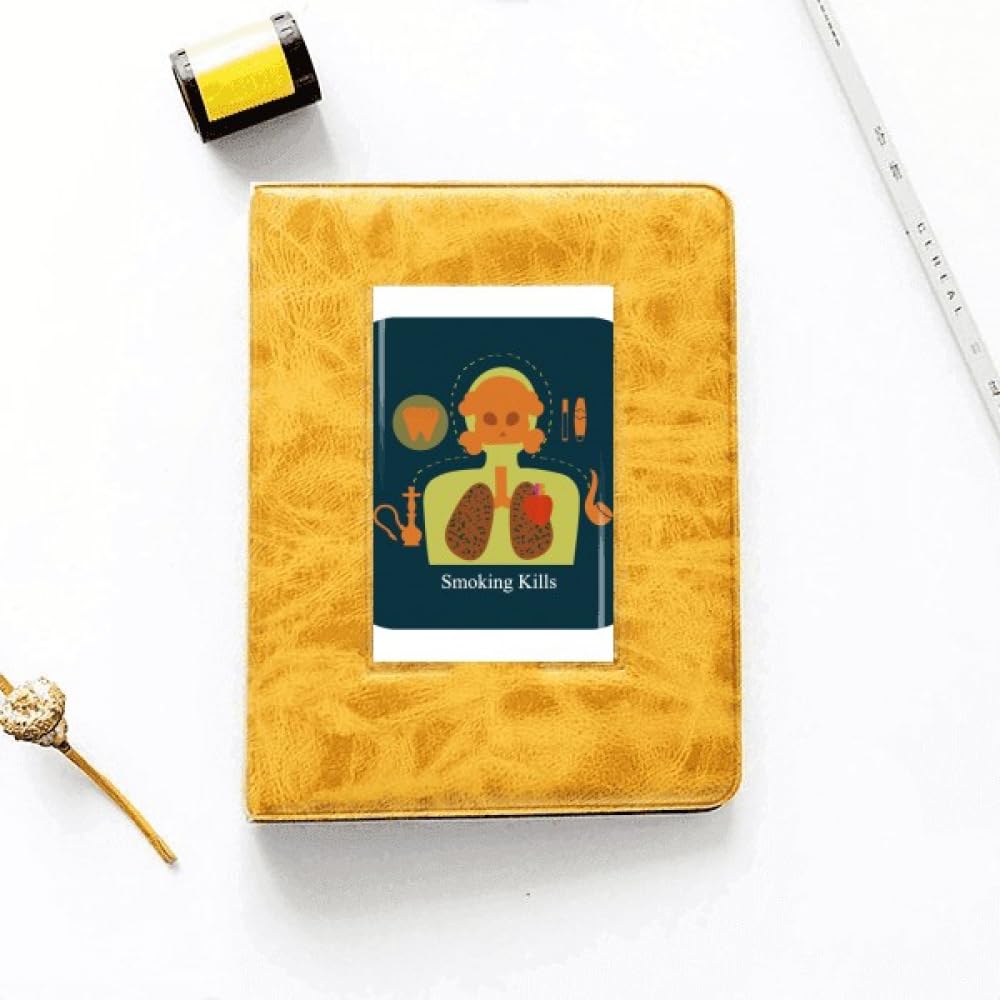 no/no Logo Smoking Kills Art Deco Fashion Photo Album Family Wedding Picture 4x6