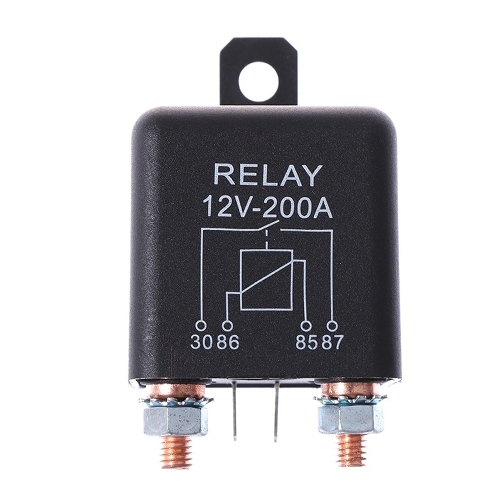 Relè di carica/argano 12 V 200 A robusto, 4 pin, per barche, auto, auto, motorino di avviamento ad alta corrente