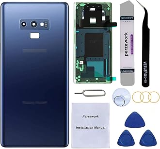 OEM Rear Back Glass Replacement for Samsung Galaxy Note 9 6.4 inches with Reparing Toolkit and Pre-Installed Adhesive (Ocean Blue)