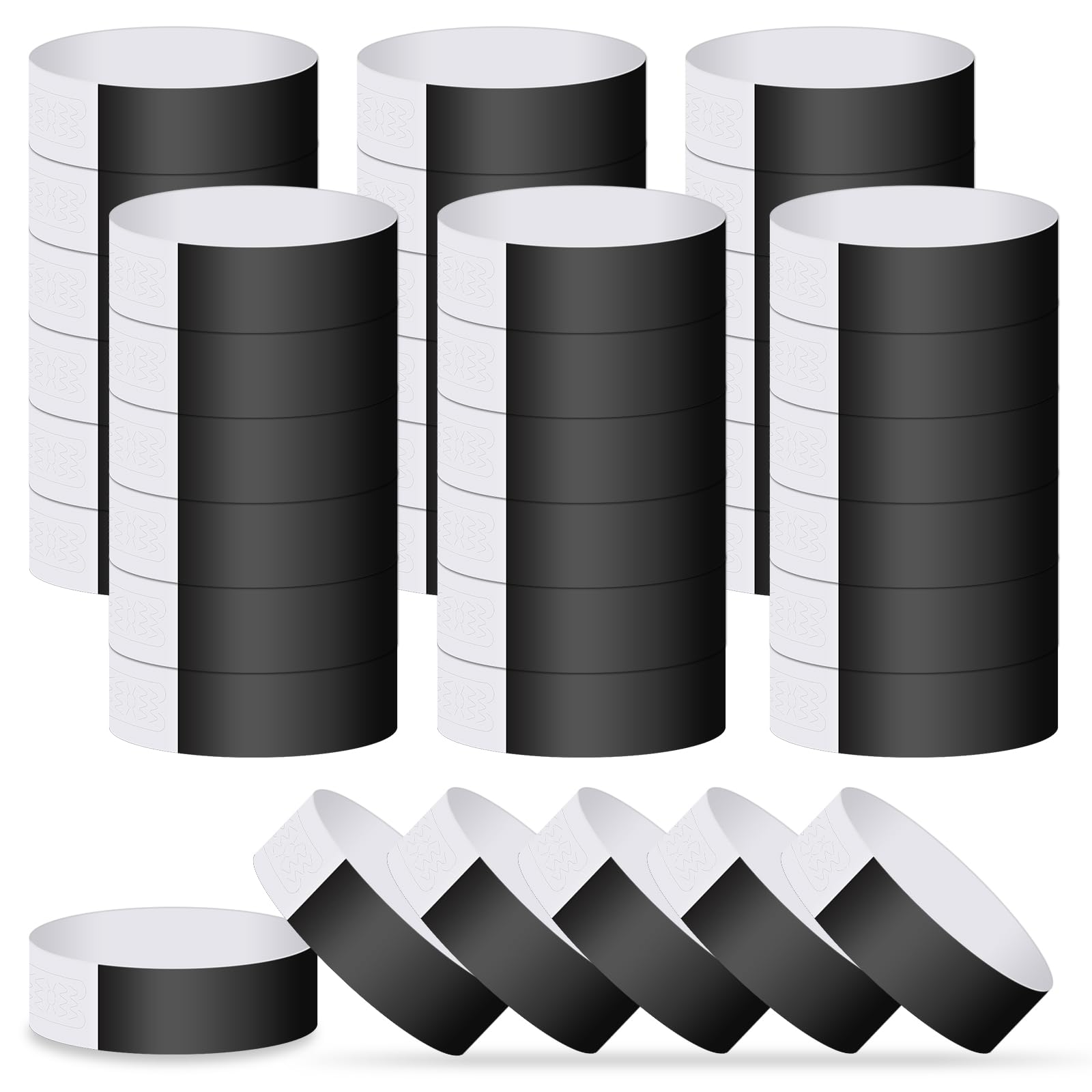 400 Braccialetti Eventi Verde Neon - Carta Impermeabile, Usa E Getta