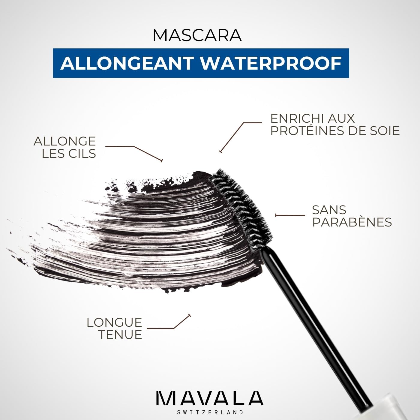 Mavala Mascara Waterproof, Black, 0.32 Ounce