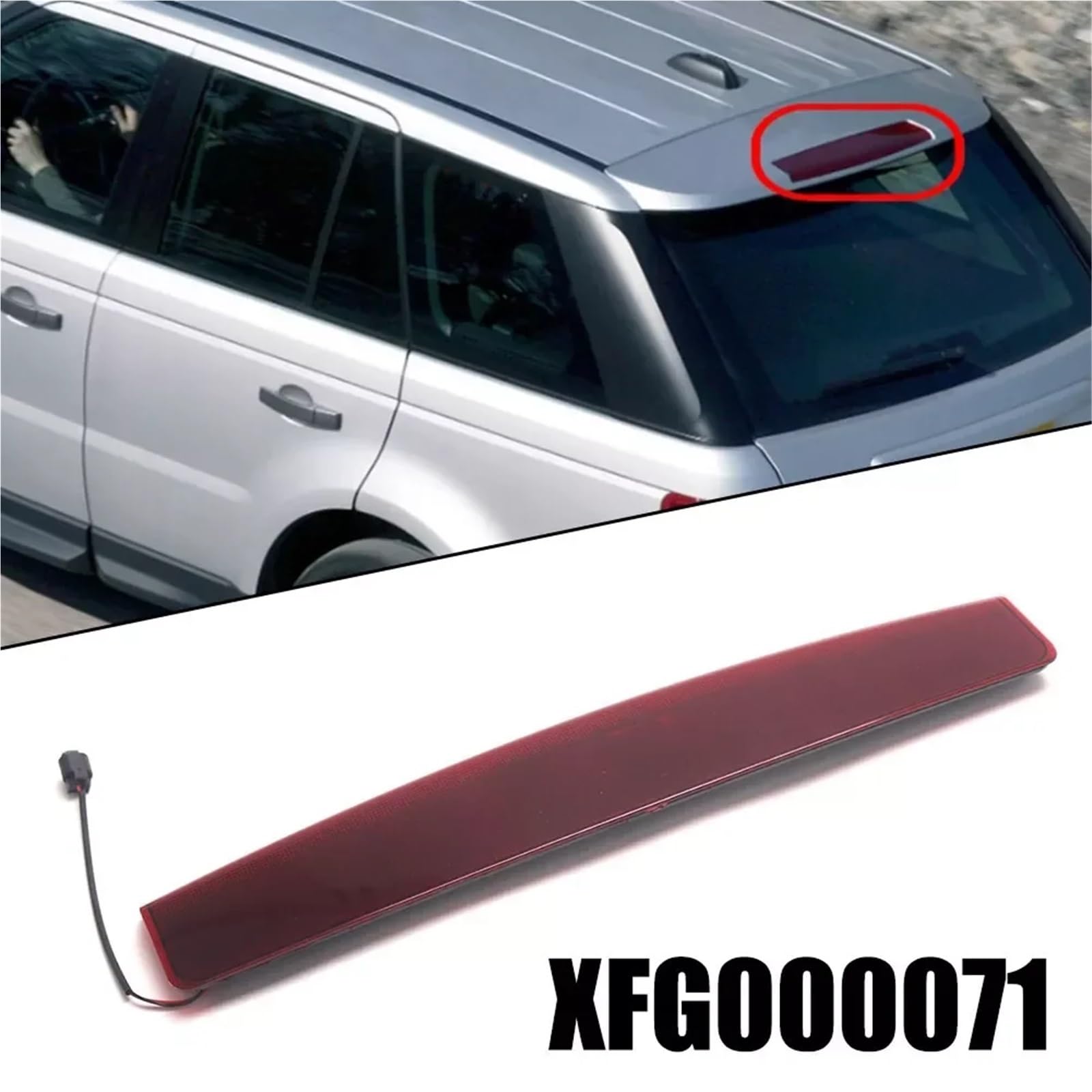 Do zasięgu Do Rover SPORT 2006 2007 2008 2009 XFG000071 czerwona soczewka tylna wysoki poziom Achterremlichten LED derde remlicht voor auto