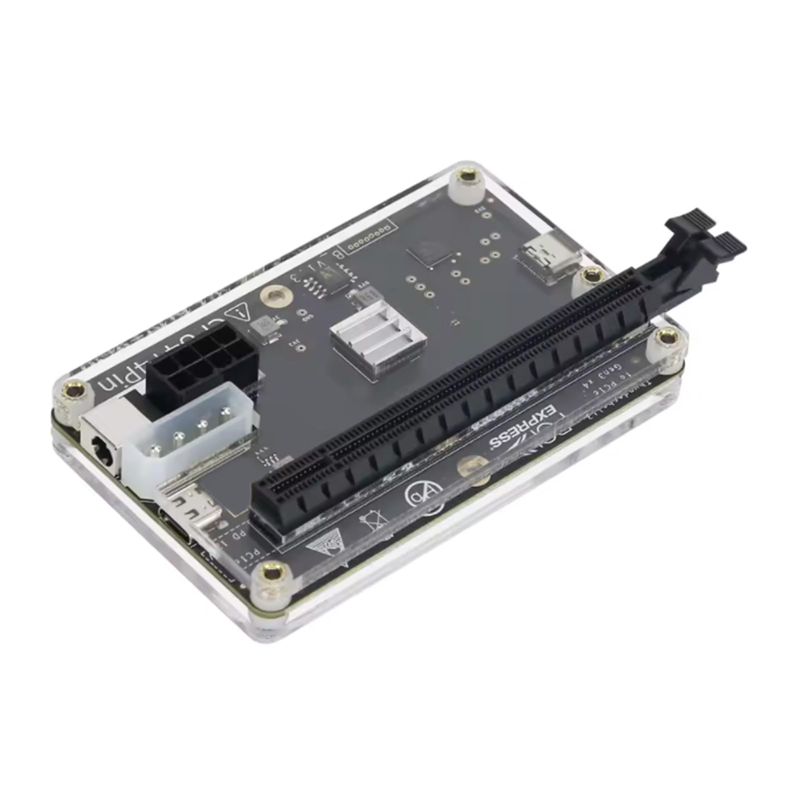 HA 36 PCIe Expansion Dock z zewnętrznym adapterem GPU JHL6340 i kablem USB 59.9 cm do szybkiej łączności, wymienna stacja dokująca PCIe