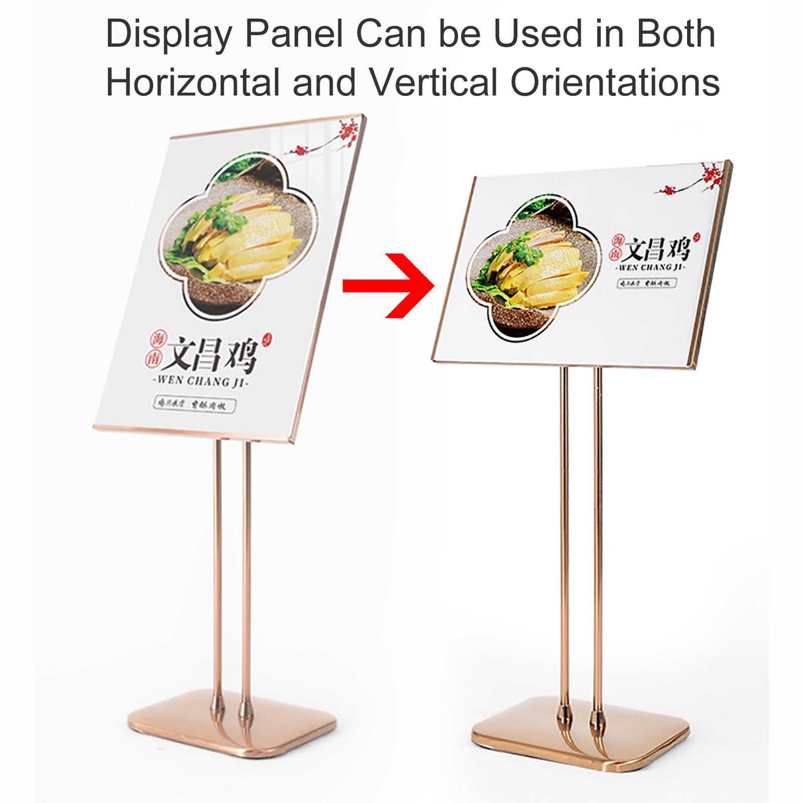 Soporte para carteles, soporte para carteles de pie, soporte para carteles al aire libre, soporte de señalización de suelo, 50 x 70 cm, ideal para eventos, promociones y anuncios