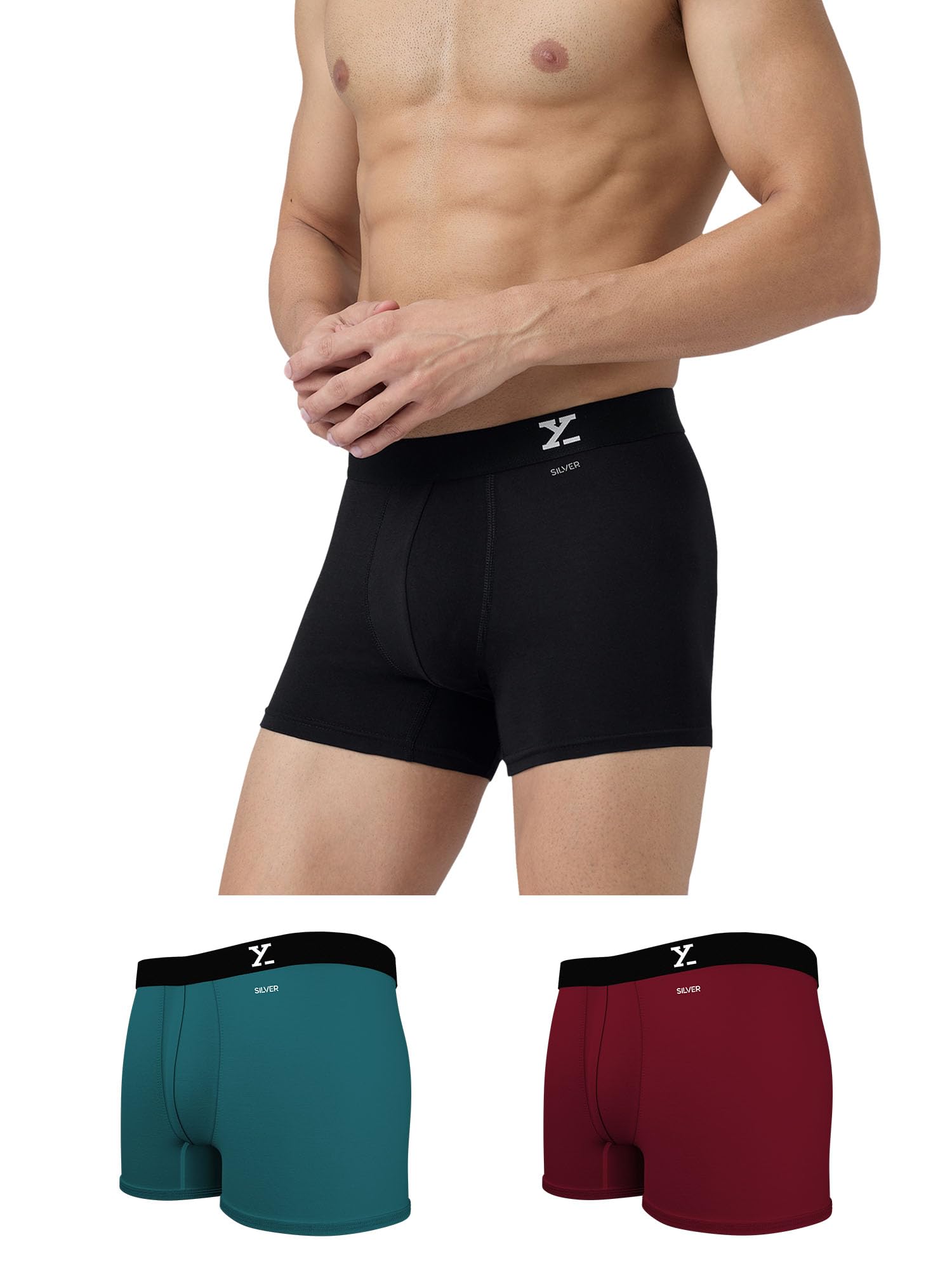 xyxx Men's Aero Super Combed Cotton Trunks | Antimicrobial, Regular Fit, No-Marks Waistband | Underwear for Men Combo (Pack of 3)-picture-11