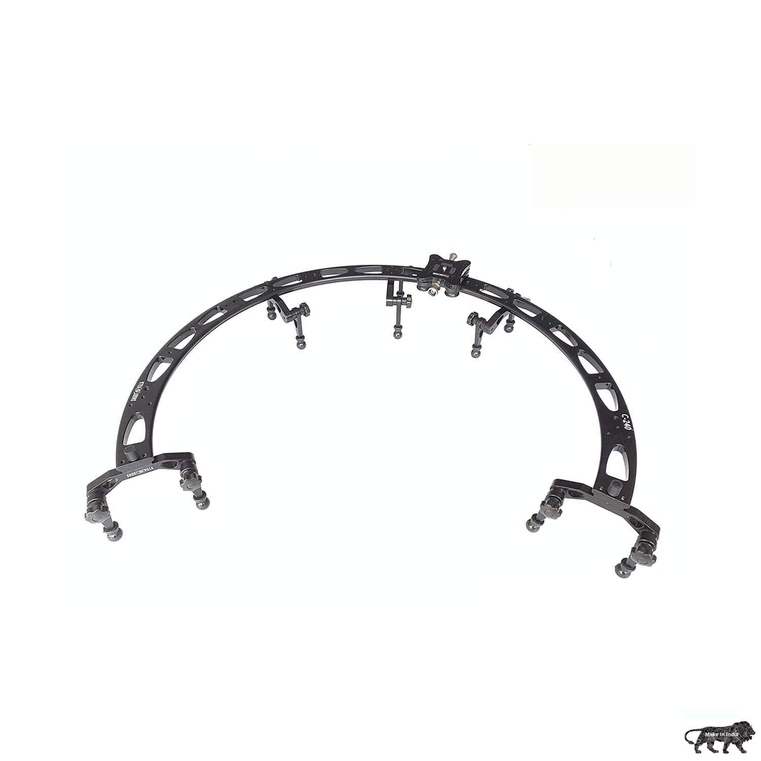 SHOOTVILLA Panoramic 240° Circular Camera Sliding Track System with