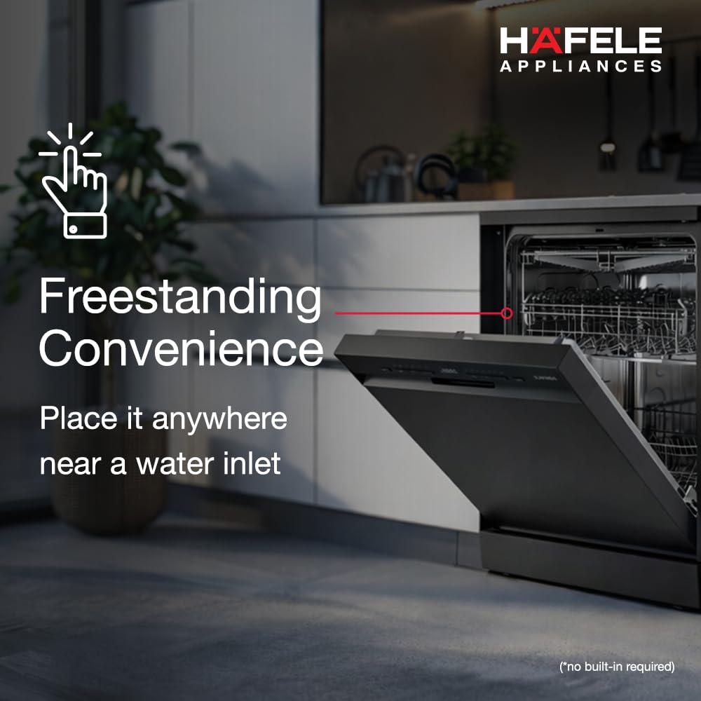 Hafele Aqua Noir Dishwasher with 13 place settings