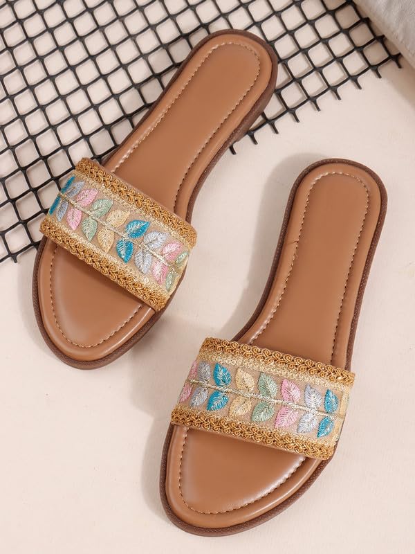 Image of Sukun DV 9004 Women's Lightweight Cushioned Flat Sandals Stylish Adjustable & Slip-Resistant Comfort for Girls & Ladies