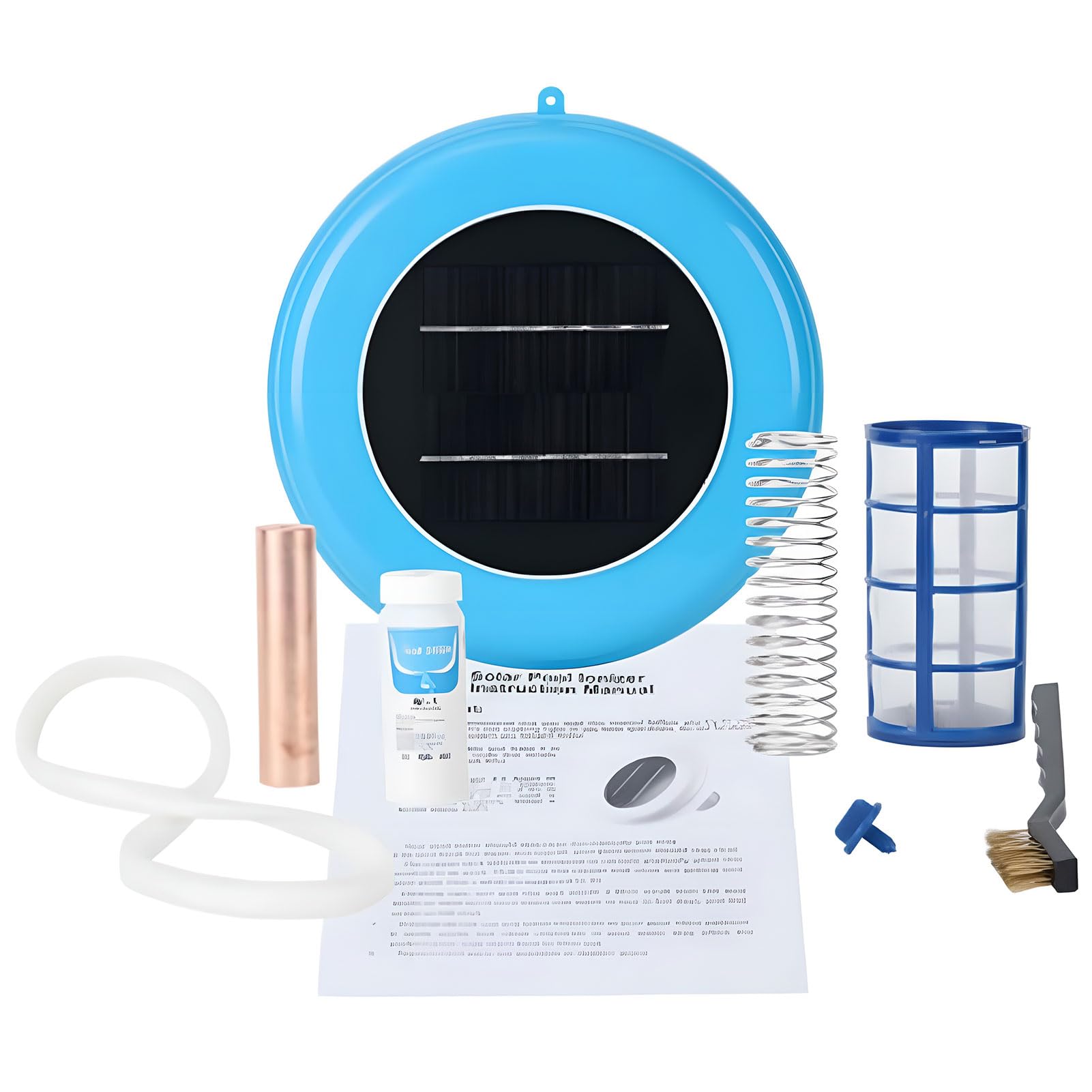 Ioniseur solaire de piscine et purificateur automatique d'eau avec électrode en cuivre