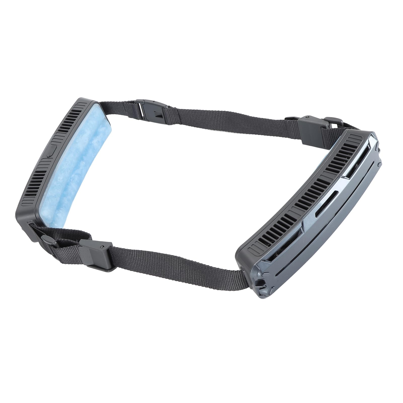 Ventilador de Cintura Portátil Enfriamiento Eficiente para Actividades Al Aire Libre con Ventilaciones de Gran Angular y 3 Velocidades de Aire Ideal para el Trabajo de Verano (Gris oscuro)