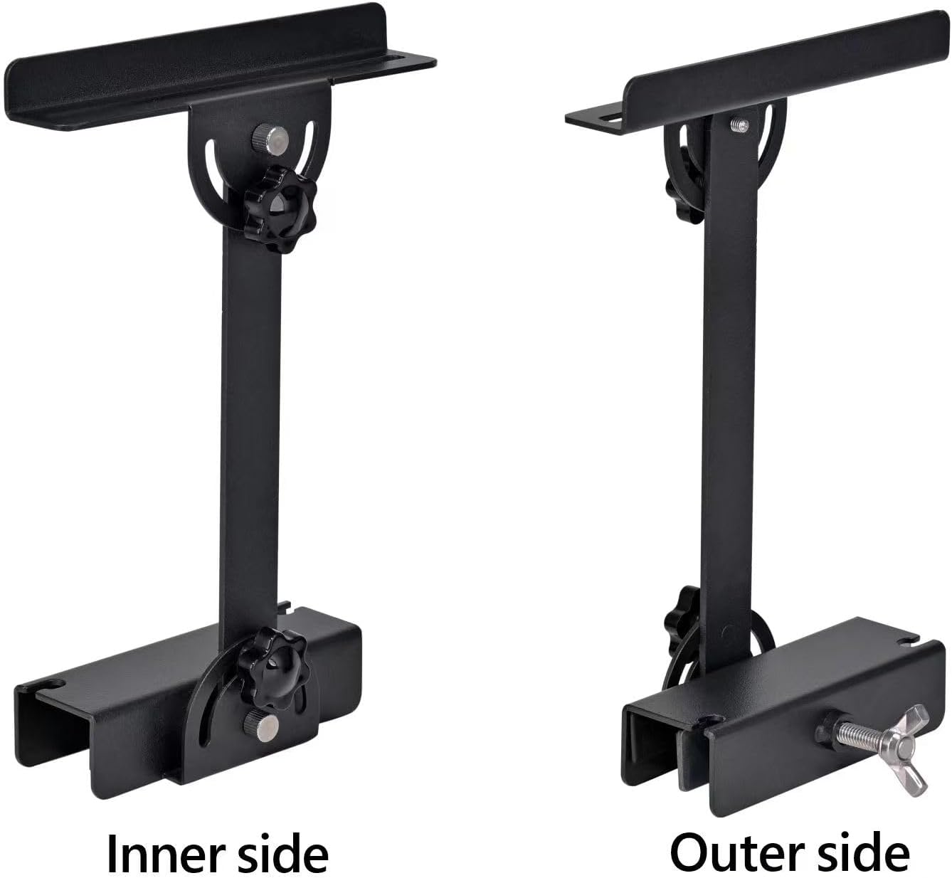 Aquarium Light Riser (2pcs) - for Straight-Edge Lidless Tanks, Max 1.18" Glass+Trim, Fits ≤4.9" Wide Lights, 0-6.5" Height Adjustable