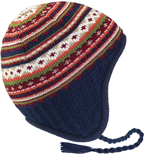 Harrys-Collection Babymütze blau mit Muster, Kopfgröße:48, Farben:Marine