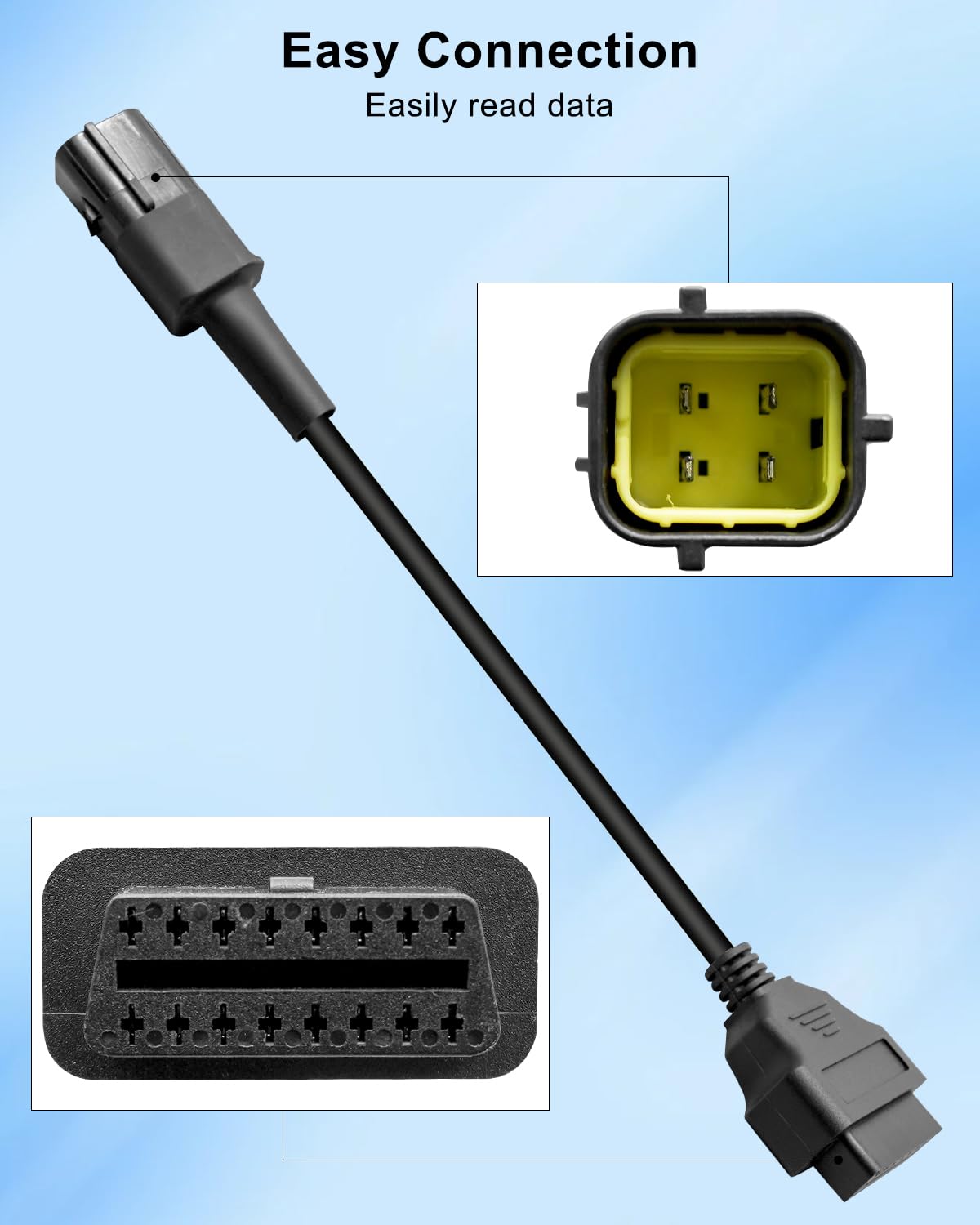 CAR ADAPTER 第4世代 MAX OEM ③ Amazon.com: QLZOZB 4 Pin to 16 Pin OBD2 Adapter Cable