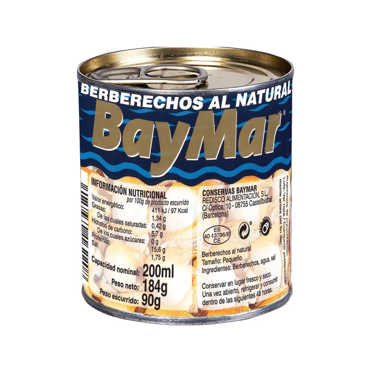 BAYMAR - Vongole fresche, 90 g, confezione da 6