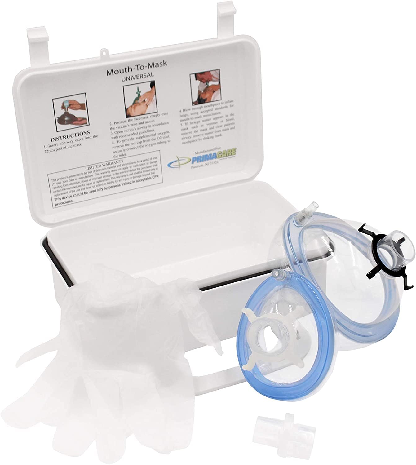 Primacare CSKC-1010 Mouth-to-Mask Universal CPR Kit, Pack of 16