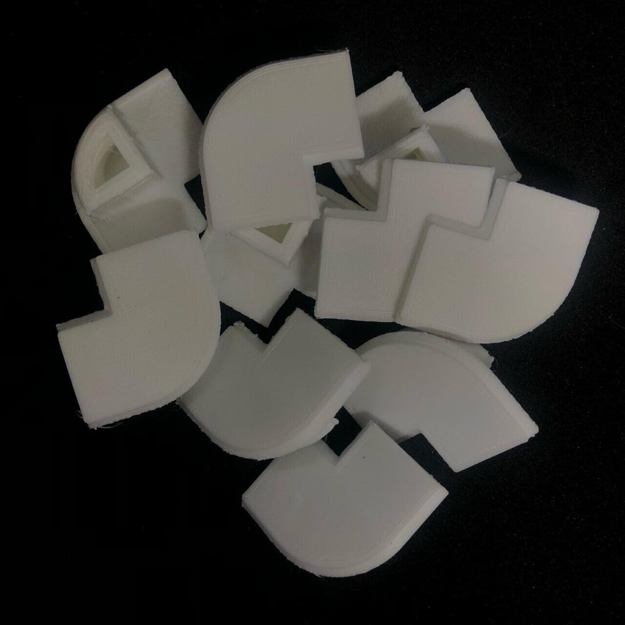 Campervan Motorhome Van Corner Trim Profile 15mm Plastic End Caps MULTI PACKS/COLOURS (10, White)