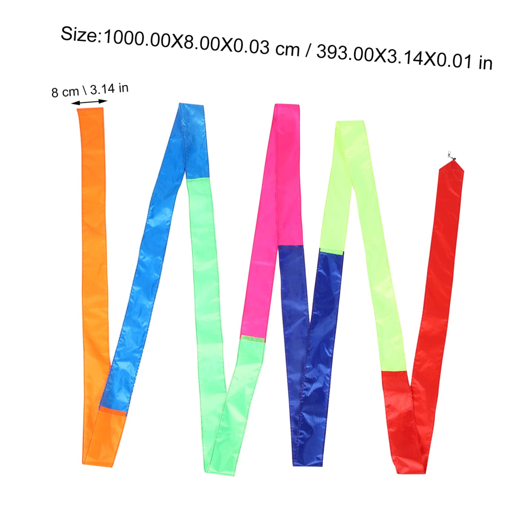 DECHOUS 2pcs Rainbow Tail Kite Tube Tails Kite Decorations for Outdoor Activities