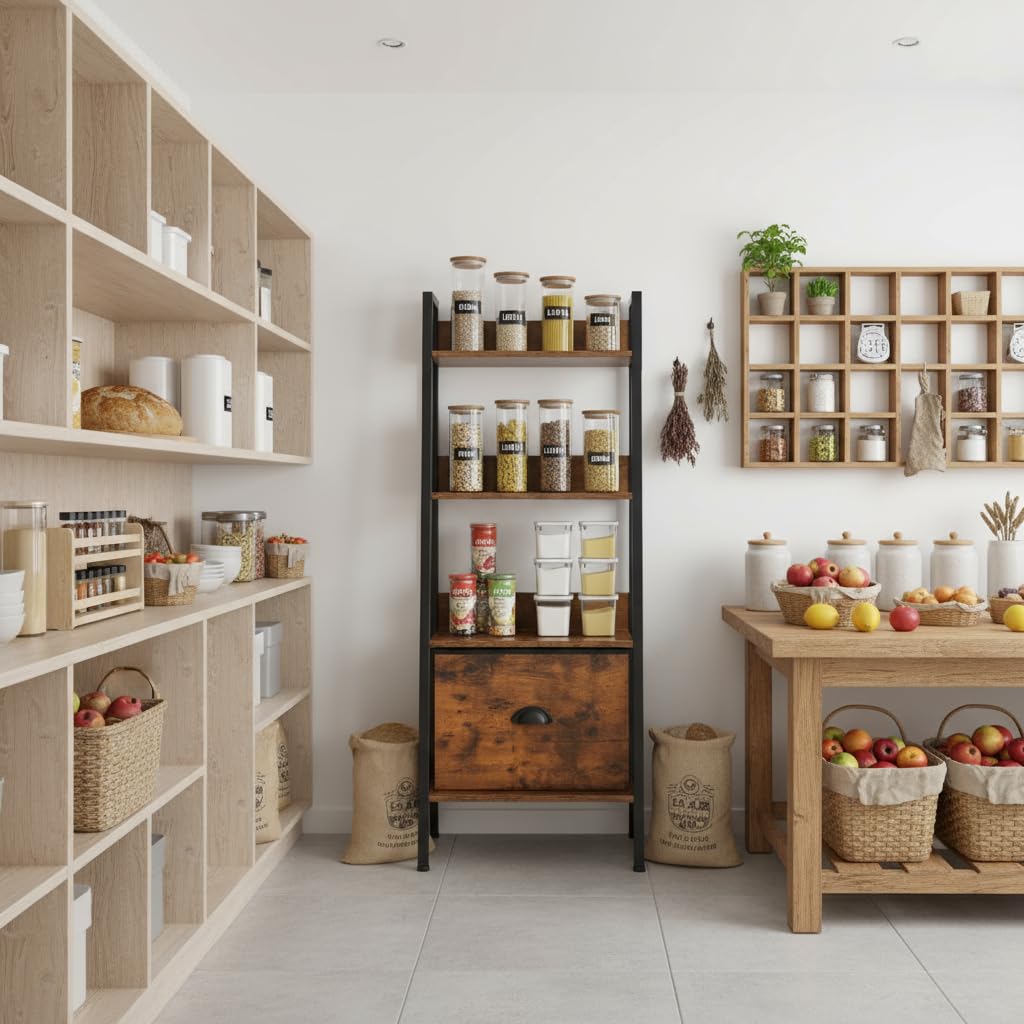 HOMYLIN Estantes resistentes para transporte y almacenamiento de alimentos, solución de almacenamiento versátil de 4 niveles para cocinas comerciales, restaurantes y catering (42,5 x 29 x 110 cm