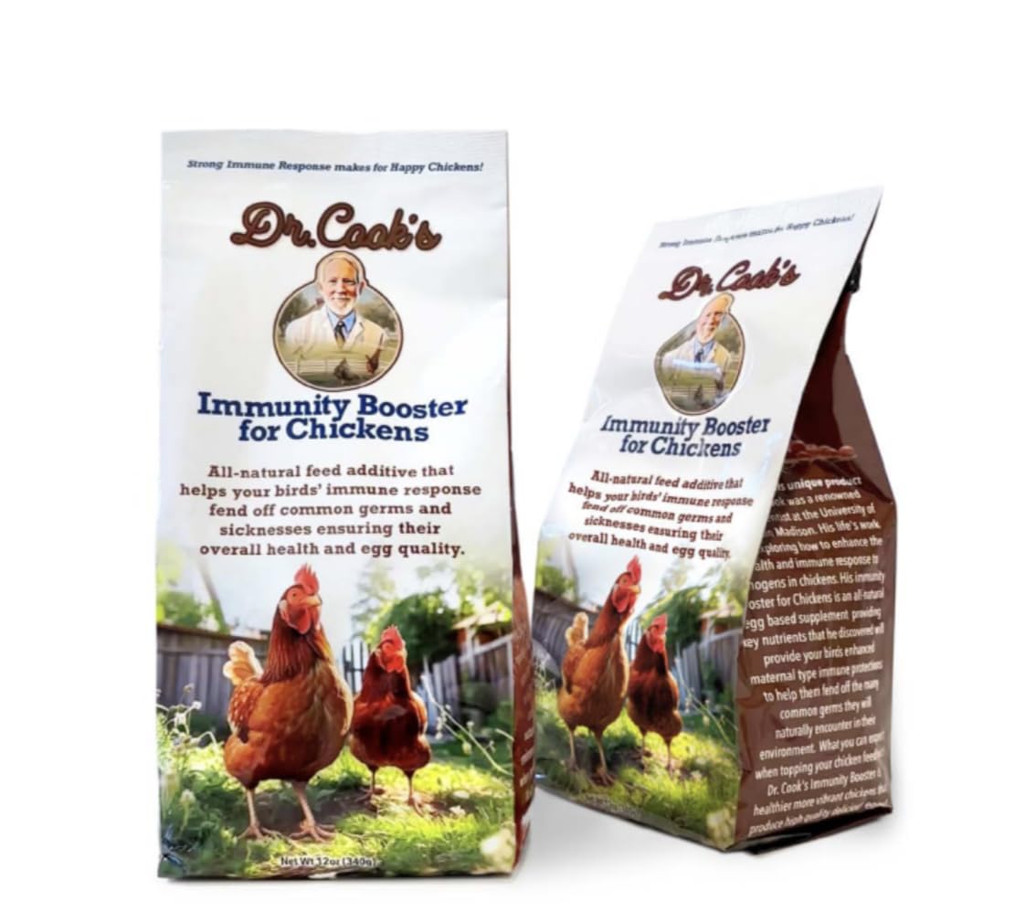 Generic Immunity Booster for Chickens – 12Oz Bag Natural Chicken Vitamins – Egg Based Chicken Supplements – Rich in Protein, Fat, Essential Nutrients