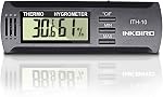 Inkbird ITH-10 Input Digital Thermometer and Hygrometer Temperature Humidity Monitor Humidor Guitar Ukulele Mason Jar