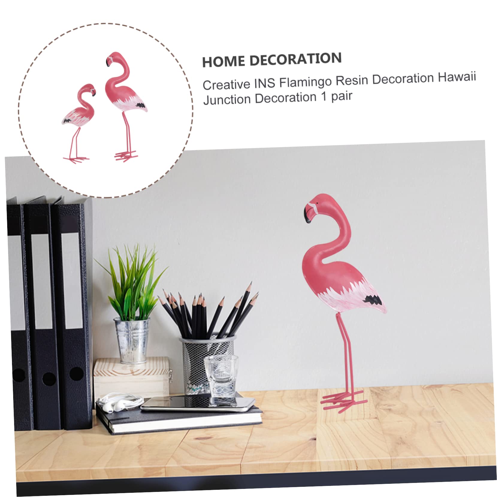 2 Paia Di Statuette Di Fenicotteri Ornamenti Di Fenicotteri Decorazioni Per Interni Decorazioni Artigianali in Resina