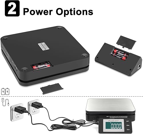 Miniatura 6 de Fuzion Báscula de envío báscula postal inalámbrica de 110 libras x 0.1 oz, pantalla LCD grande, 5 unidades, báscula digital para paquetes, opciones