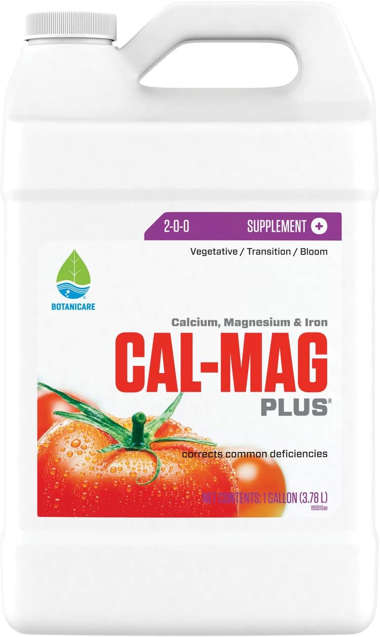 Cal-Mag Plus, A Calcium, Magnesium, and Iron Plant Supplement, Corrects Common Plant Deficiencies, Add to Water or Use as a Spray, 2-0-0 NPK, 1-Gallon