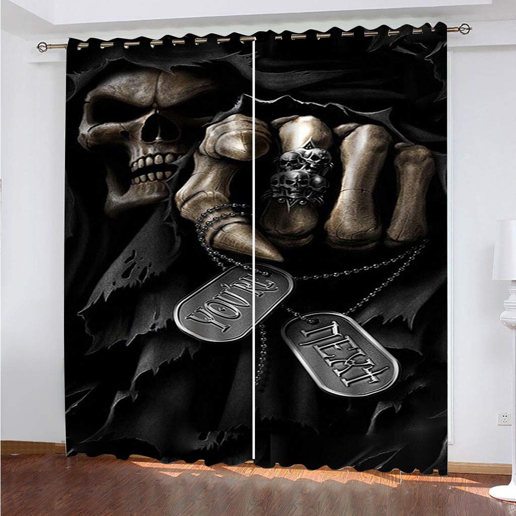 Rideaux occultants thermiques anti chaleur pour fenêtre de chambre 2 pièces