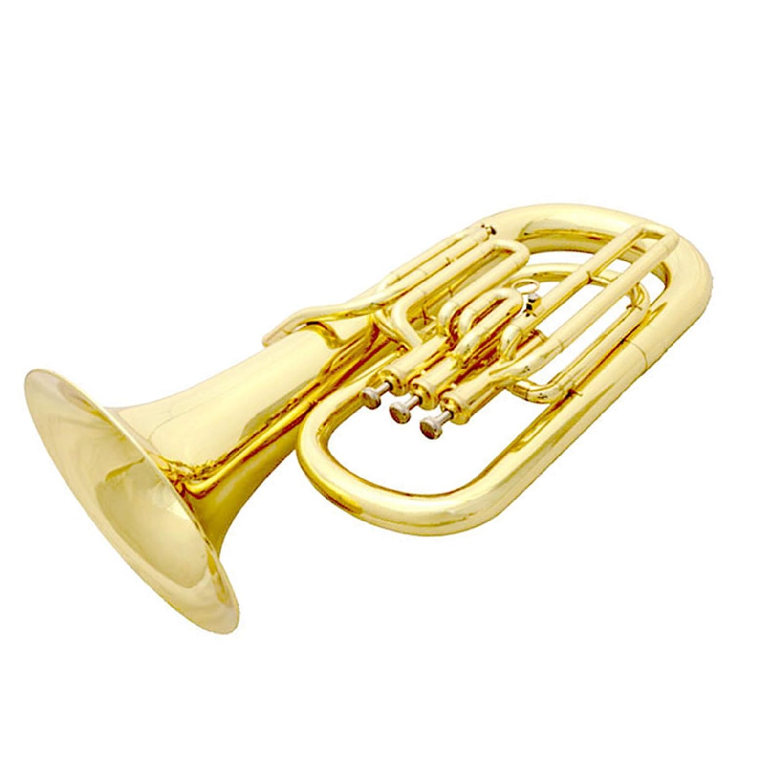 Eufonium Instrumenty Muzyczne Trzy Przyciski Euphonium Bb Tone Lakier Złoty Początkujący Profesjonalne Wykonanie Trwałe