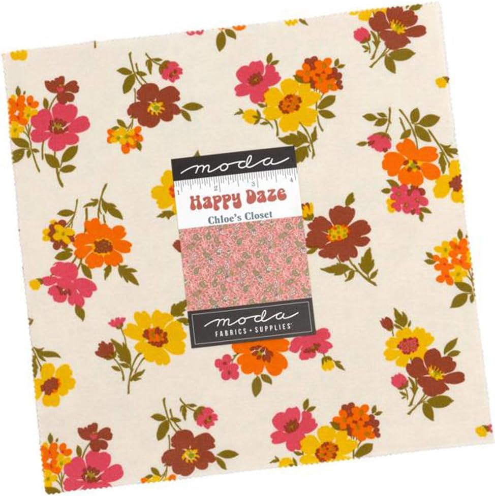 Happy Daze Layer Cake®, 42 10-inch Precut Fabric Quilt Squares by Chloe's Closet