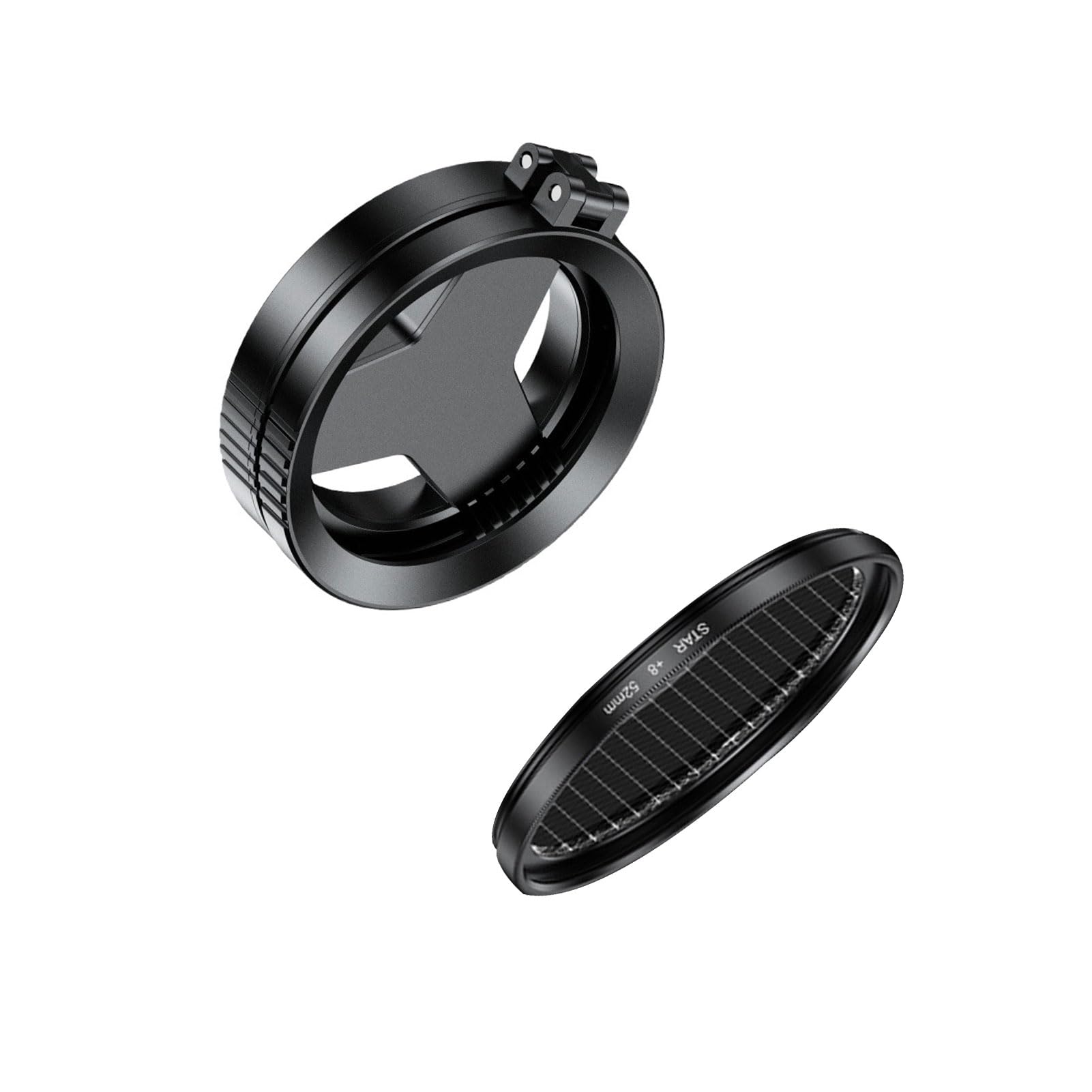 Cuifati Filtro Magnetico per Telefono da 52 Mm, Filtro Stellare Polarizzatore CPL per Smartphone con Clip Universale, Design Ruotabile per (Lente Polarizzata Lente Starlight)