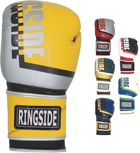 Miniatura 1 de Ringside Bullet Sparring - Guantes de boxeo de cuero sintético de alto rendimiento para boxeo, artes marciales mixtas y muay thai, ajuste seguro,