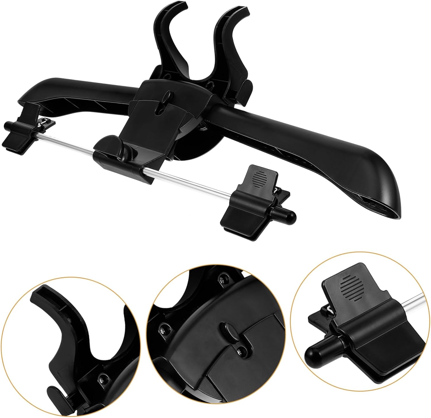 KICHOUSE Foldable U Shaped Garment Hanger for Steamer Accessory