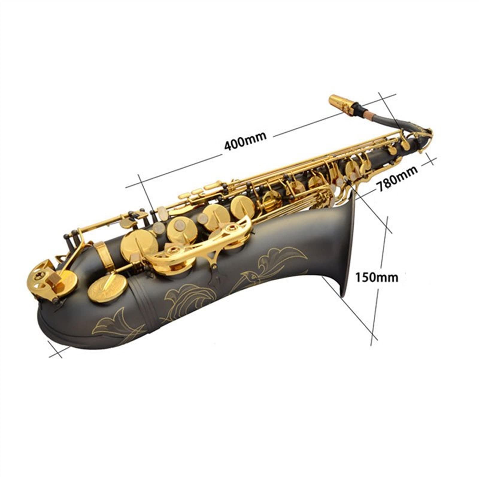 Sax Studente Sassofono Tenore Opaco Professionale per Studenti Principianti