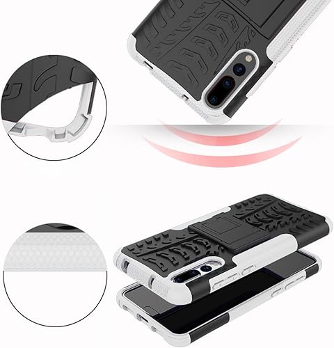 Miniatura 57 de Funda de teléfono para Huawei P20 Pro con protector de pantalla de vidrio templado y soporte soporte rígido híbrido protector accesorios para celda