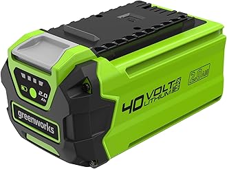 Greenworks 40V 2.0Ah USB Lithium-Ion Battery (Genuine Greenworks Battery / 75+ Compatible Tools)