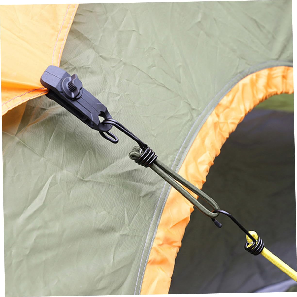 Toyvian 5 Sätze Zelt Zubehör Bausatz Zelthaken Für Den Boden Zelte Campinggurte Campingzubehör Seilschnalle Ziehen Windkabelhaken Camping Zelt Fixator Eisen Olive Green 6 Stücke * 5