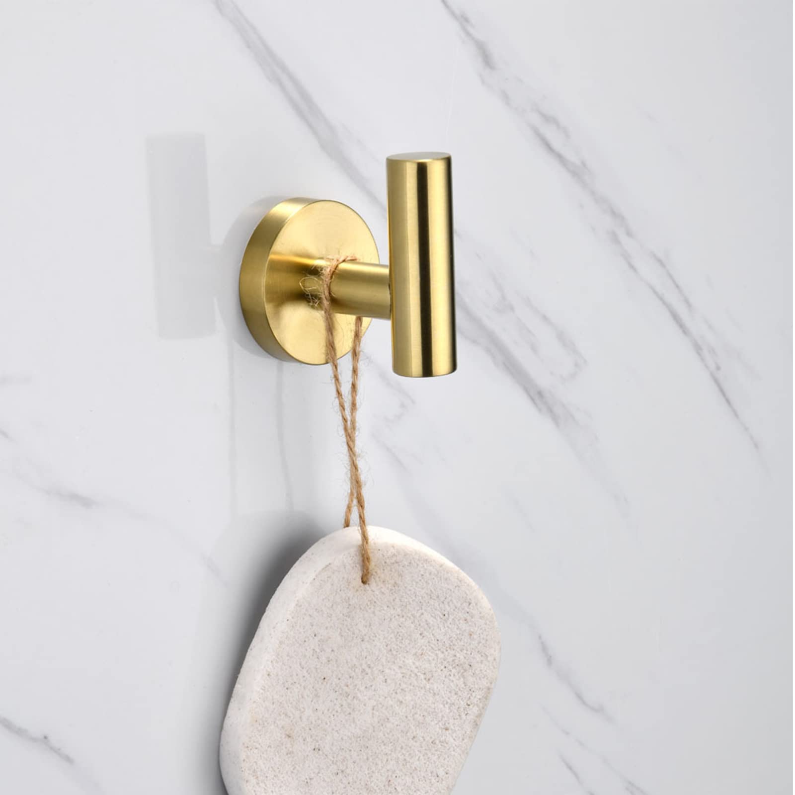 Lot de 4 patères, Porte-Manteaux muraux en Laiton, patère Moderne pour entrée de Salon, Chambre, Cuisine, Salle de Bain, etc.,C