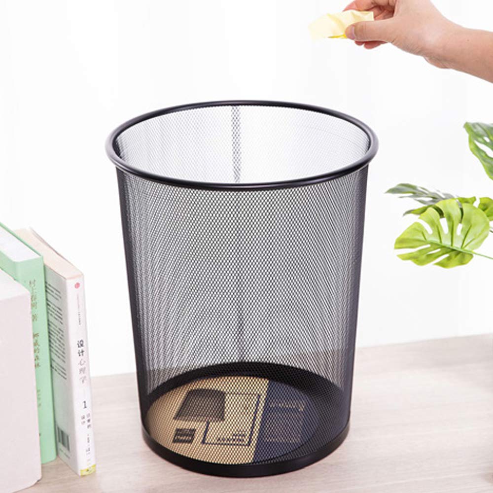 JM Brand Recycling Dust Bins Round Shape Metal Mesh Wastebasket for Home/Office/College (Medium)