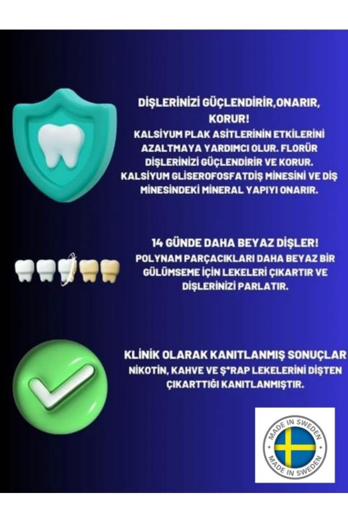 CLINOMYN Sigara Içenler Için Smokers Diş Beyazlatan Leke Giderici Diş Macunu 10x75 ml