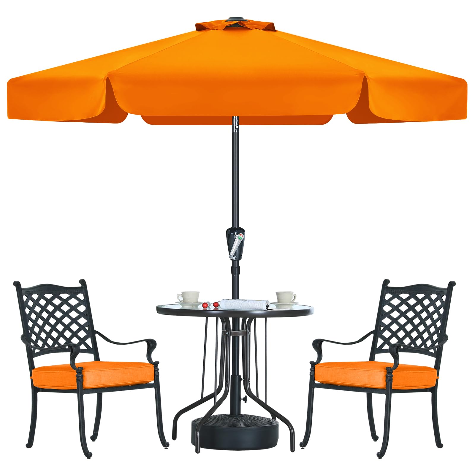 best fade proof patio umbrella Double Top Patio Umbrella - Push Button Tilt