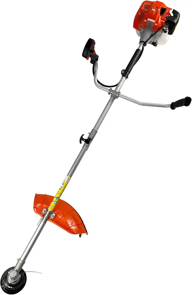 Roçadeira Gasolina Bipartida Profissional 52cc 2,5HP Muito Potente, com Lâmina 3 Pontas, Cinto Duplo Almofadado e Carretel Nylon Carbon Fak