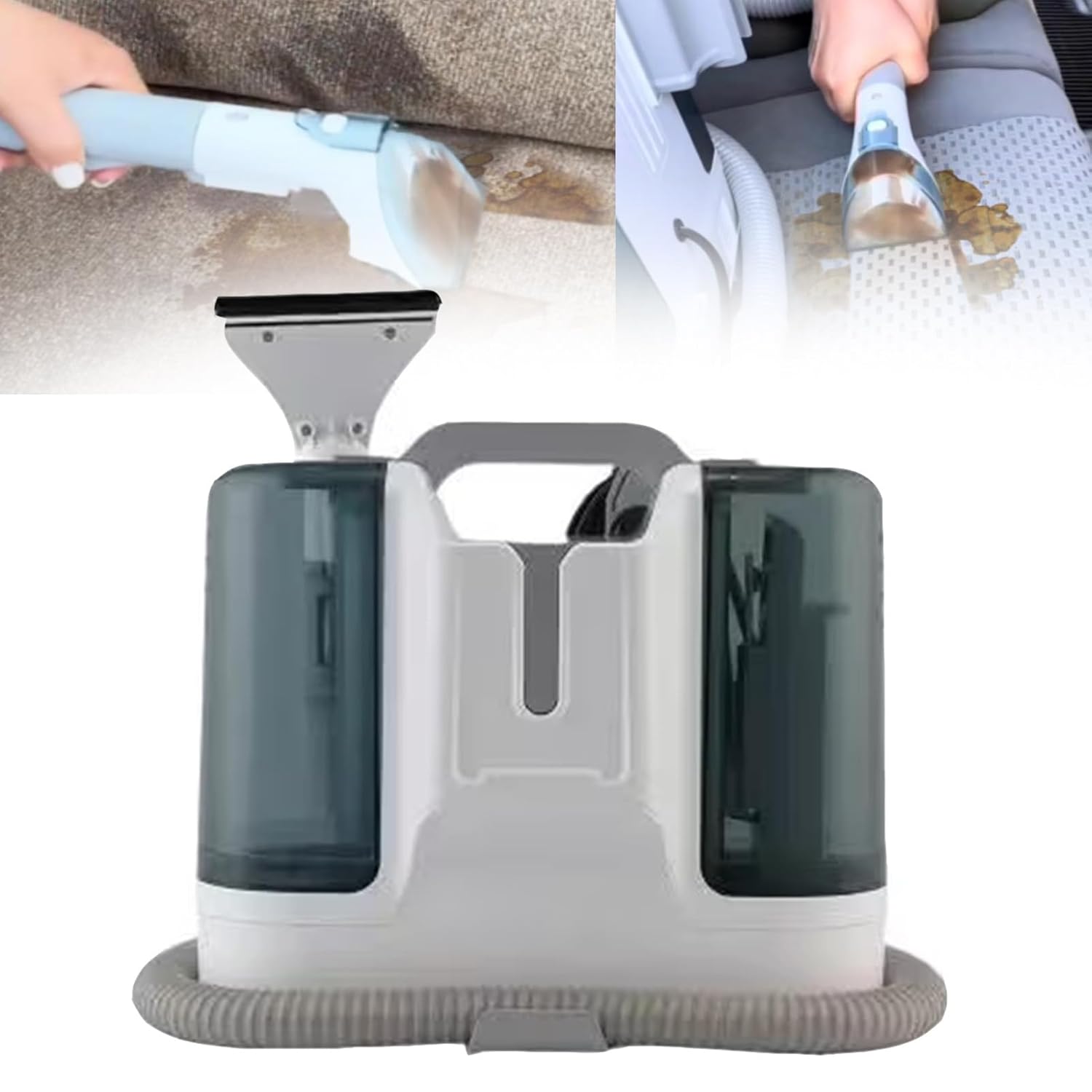 12000Pa Carpet Cleaner Machine Deep Cleaning Carpet Cleaner Machine Powerful Deep Stain Cleaning for Couch Pets Car Seats